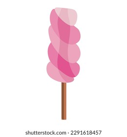 Sweet ice-cream on white background