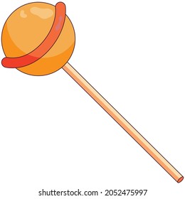 Sweet icon in a flat style, for halloween party or thanksgiving day. Vector illustration