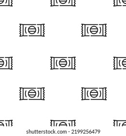 sweet icon pattern. Seamless sweet pattern on white background.