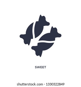 sweet icon. Simple element illustration from birthday party and wedding concept. sweet editable symbol design on white background. Can be use for web and mobile.