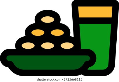 doce iftar estilo preenchido ícone design