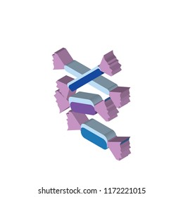 Sweet isometric left top view 3D icon