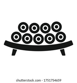 Sweet japanese stand icon. Simple illustration of sweet japanese stand vector icon for web design isolated on white background