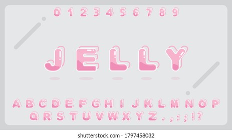 Sweet jelly alphabet for kid