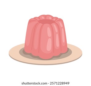 sweet jelly dessert isolated icon