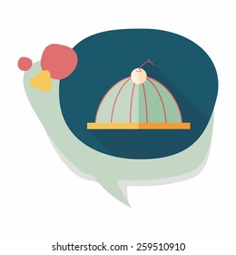 sweet jelly flat icon with long shadow,eps10