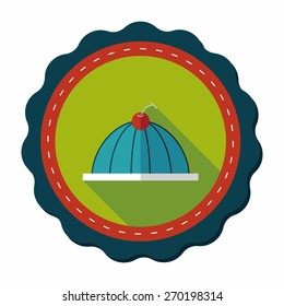 sweet jelly flat icon with long shadow,eps10