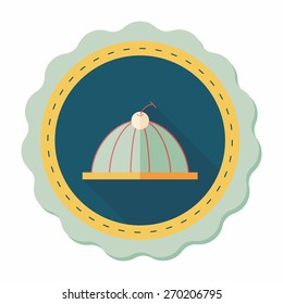 sweet jelly flat icon with long shadow,eps10