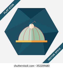 sweet jelly flat icon with long shadow,eps10