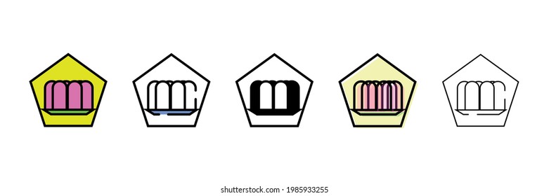 sweet jelly vector type icon