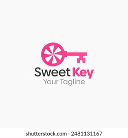 Sweet Key Logo Vector Template Design. Good for Business, Start up, Agency, and Organization