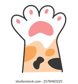 Sweet kitties giving high five cat paws