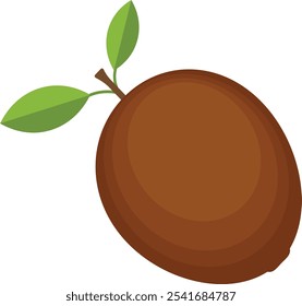 Ilustração do vetor do logotipo do fruto do Kiwi doce
