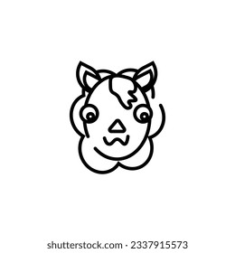 sweet lama vector type icon