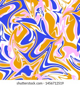 Sweet Liquid marble texture design, colorful marbling surface, vector illustration seamless pattern in vector, Design for fashion fabric, web, wallpaper, wrapping and all prints