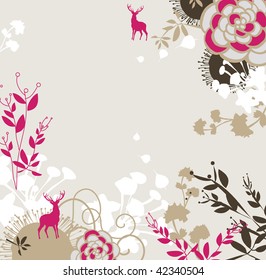 sweet little floral fabric background