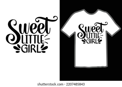 Sweet little girl svg design