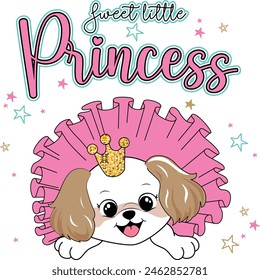 sweet little princess cute dog magic