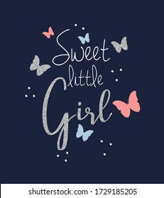 sweet little sparkle  girl slogan