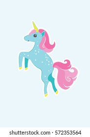 Sweet little unicorn stick poster art