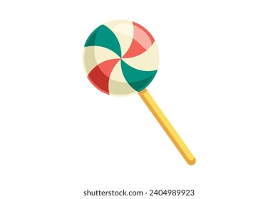 Sweet Lollipop Christmas Sticker Design