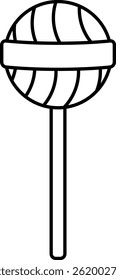 Sweet lollipop icon. Candy signs and symbols.