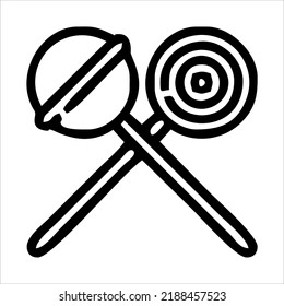 sweet lollipop icon vector illustration