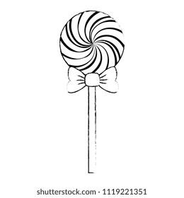 sweet lollipop isolated icon