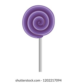 sweet lollipop isolated icon