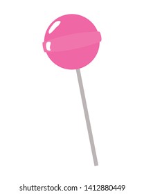 sweet lollipop pop art element vector illustration