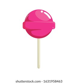 sweet lollipop yummy isolated icon vector illustration design