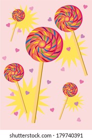 Sweet lollipops