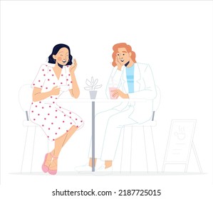 Sweet Love and Dating Illustration Featuring Romantic Couples, Heart Elements, and Warm Emotions