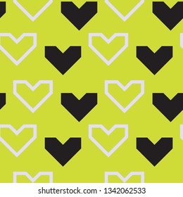 Sweet love, hearts seamless pattern print.