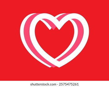 Sweet love layered to valentine day