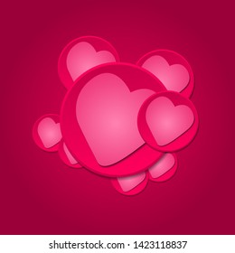 Sweet love Valentines day backgrounds design
