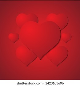 Sweet love vector. Romantic Valentines day background illustrations