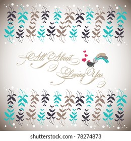 sweet loving card design