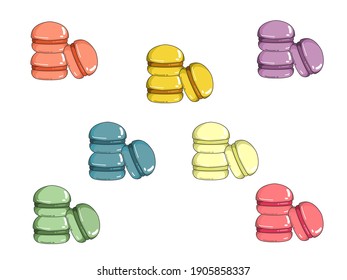 Sweet Macaron, jede beliebige Vektorgrafik