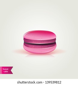 Sweet macaroons.Vector illustration.