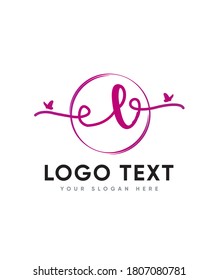 A sweet and magical handwritten letter type L  logo template, Vector logo for business and company identity 