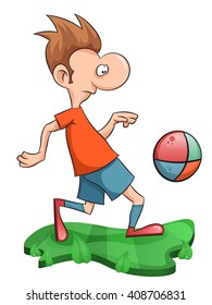 Sweet man plays football.