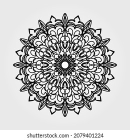 Sweet mandala with floral pattern. EPS 10