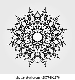 Sweet mandala with floral pattern. EPS 10