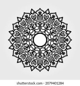 Sweet mandala with floral pattern. EPS 10