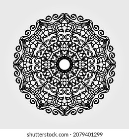 Mandala dulce con estampado floral. EPS 10
