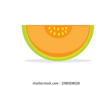Sweet melon icon. Vector illustration