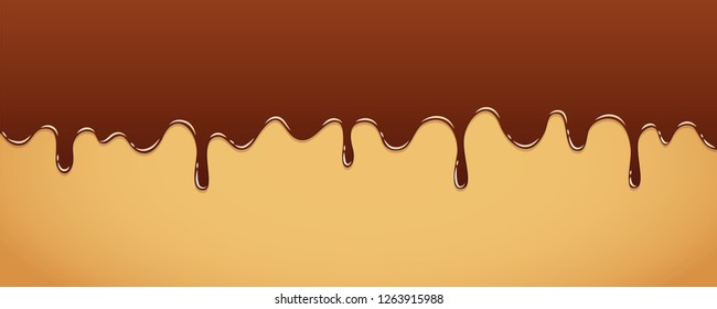 sweet melting chocolate icing background vector illustration EPS10