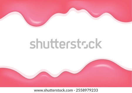 Sweet and Melting Dripping Strawberry Texture Background