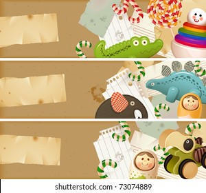 Sweet memories - toys banners